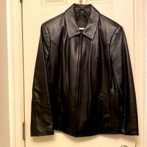 100% Leather Jacket NWOT never worn